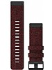 Garmin QuickFit 26-klokkeremmer, sammenflettet rød nylon