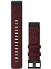 Garmin QuickFit 22-klokkeremmer, sammenflettet rød nylon