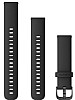 Garmin Hurtigutløsningsrem (18mm), svart med skifergrå anordning