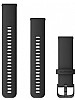Garmin Hurtigutlsningsrem (22mm), sort med skifergr anordning