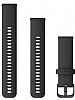 Garmin Hurtigutløsningsrem (22mm), sort med skifergrå anordning