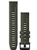 Garmin QuickFit 22-klokkeremmer, mosefarget silikon