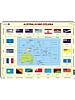Puslespill - Australia og Oseaniakart m/flagg